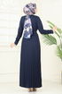 Dress 5730EDF311-MS Navy Blue - Thumbnail