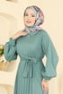 الفستان أخضر باهت 5733EDF311-MS - Thumbnail
