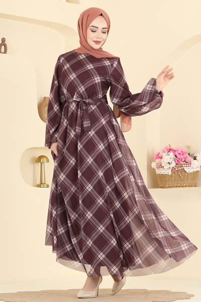 E.D.F. - Dress 5740EDF311-MS Damson - 426303