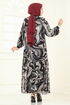 Dress 6071UZ662-MS Pattern2 Vision&Black - Thumbnail