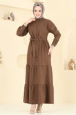 B.İ.S.S.K. - Dress 6162BSK463-MS Brown