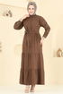 Dress 6162BSK463-MS Brown - Thumbnail