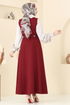 DRESS 6208BSK463-MS Burgundy - Thumbnail
