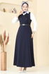 DRESS 6208BSK463-MS Navy Blue - Thumbnail