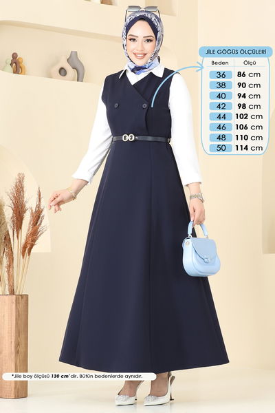 B.İ.S.S.K. - DRESS 6208BSK463-MS Navy Blue - 370287