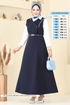DRESS 6208BSK463-MS Navy Blue - Thumbnail