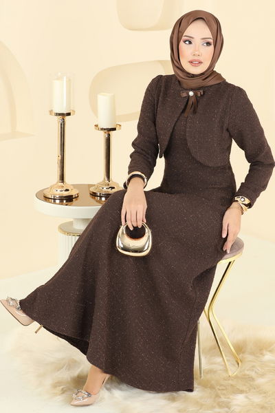 B.İ.S.S.K. - Dress 6251BSK463-MS Brown - 396559