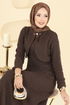 Dress 6251BSK463-MS Brown - Thumbnail