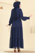 Dress 6268BSK463-MS Navy Blue - Thumbnail
