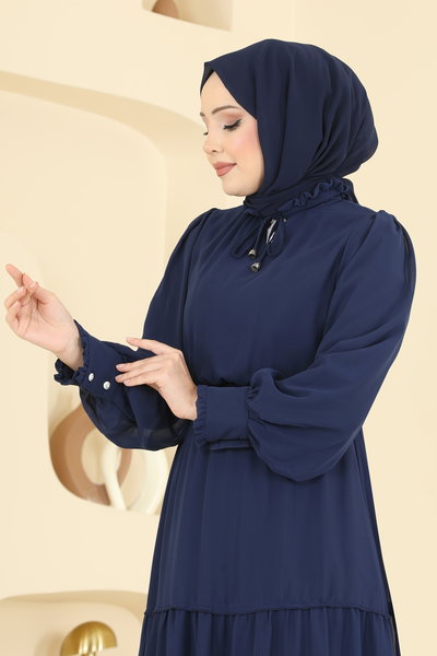 B.İ.S.S.K. - Dress 6268BSK463-MS Navy Blue - 426457