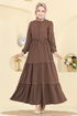 الفستان بني 6601ORG1169-MS - Thumbnail