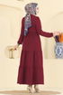Dress 6601ORG1169-MS Burgundy - Thumbnail