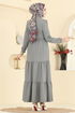 الفستان رمادي 6601ORG1169-MS - Thumbnail