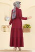 Dress 6601ORG1169-MS Light Burgundy - Thumbnail