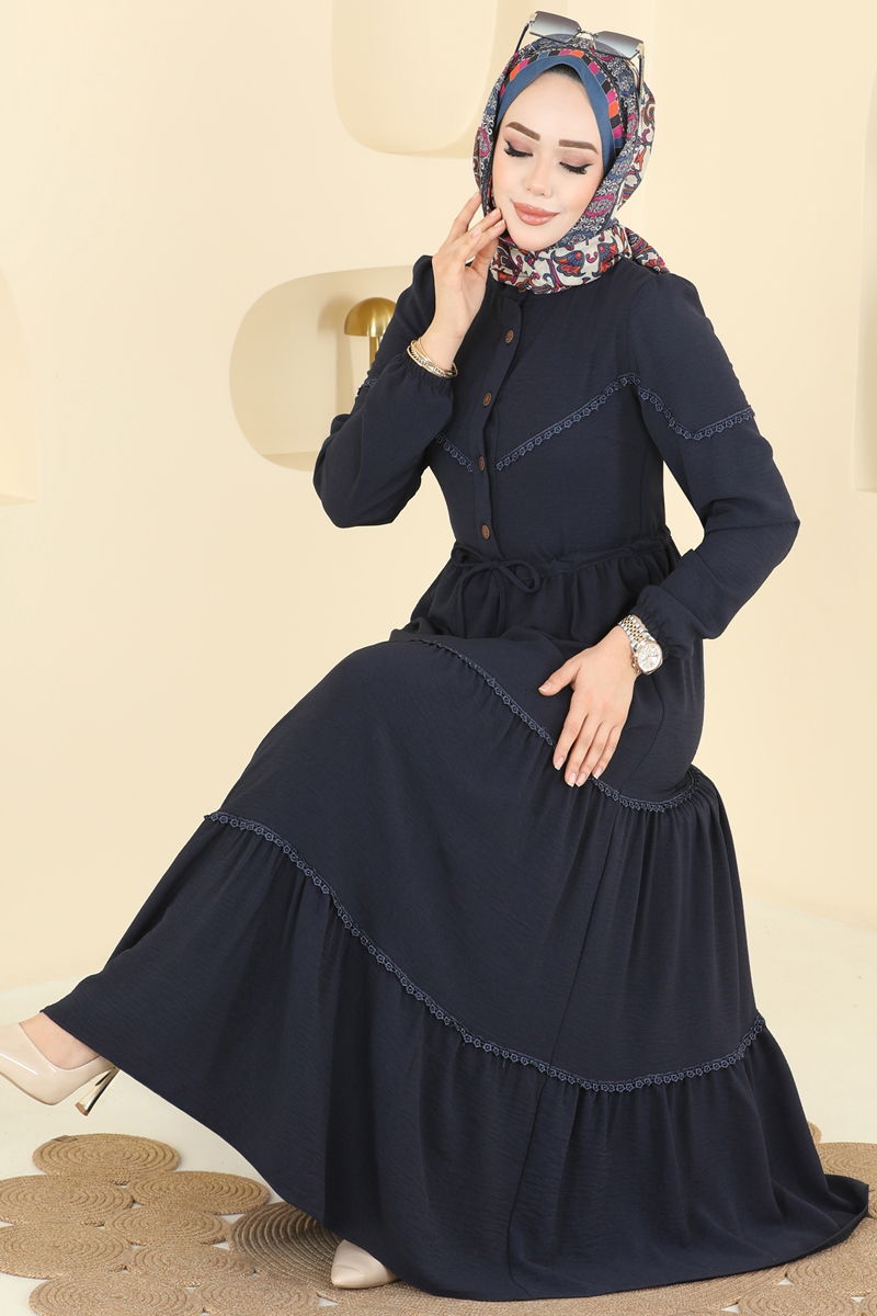 Dress 6601ORG1169-MS Navy Blue
