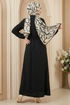 Dress 6772ORG973-M Black - Thumbnail