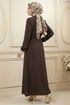 Dress 6772ORG973-M Brown - Thumbnail