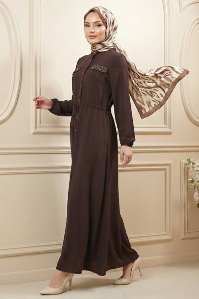 MRV O.R.G. - Dress 6772ORG973-M Brown - 425860