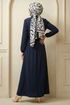 Dress 6772ORG973-M Navy Blue - Thumbnail