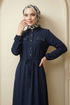 Dress 6772ORG973-M Navy Blue - Thumbnail