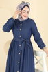 Dress 6785ORG1169-MS Dark Denim - Thumbnail