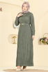 Dress 7001OZN1046-MS Almond Green - Thumbnail