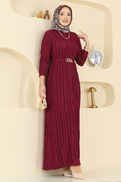 O.Z.N. - Dress 7001OZN1046-MS Burgundy - 425109
