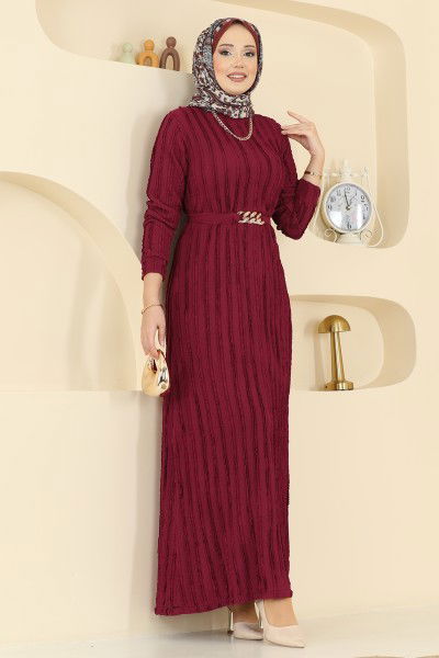 O.Z.N. - Dress 7001OZN1046-MS Burgundy