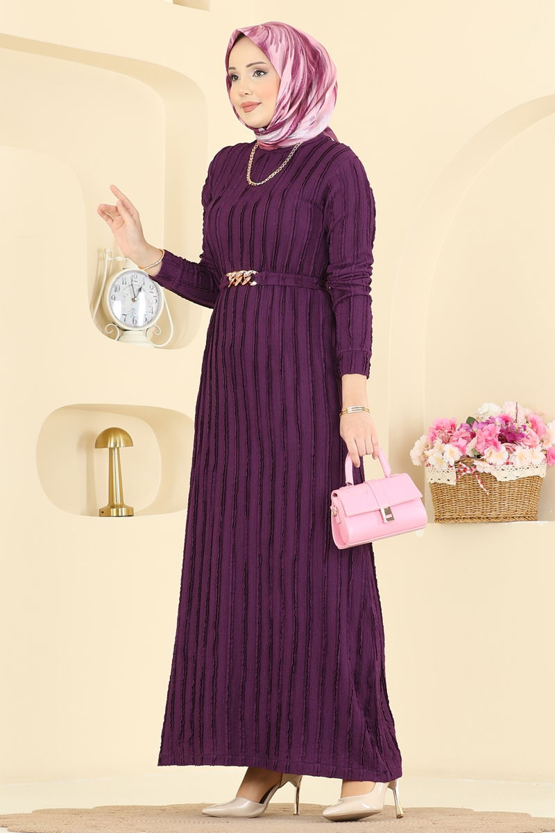 الفستان أرجواني 7001OZN1046-MS