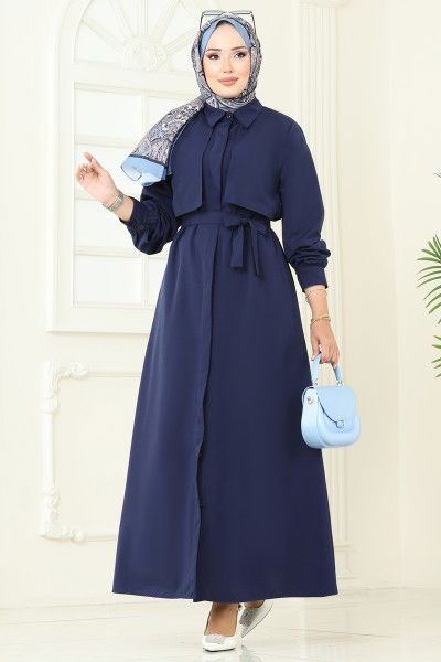 U.Z. - Dress 7010UZ662-MS Navy Blue
