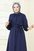 Dress 7010UZ662-MS Navy Blue - Thumbnail