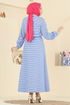 Dress 7020OZN1046-MS Navy Blue - Thumbnail