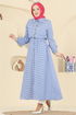 Dress 7020OZN1046-MS Navy Blue - Thumbnail