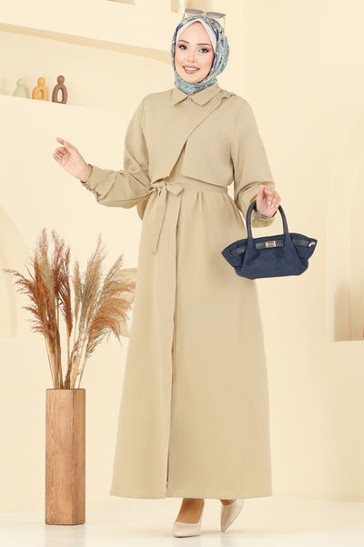 U.Z. - الفستان بيج 7020UZ662-MS - 387410