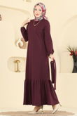 P.R.M. - Dress 702PM271-MS Burgundy