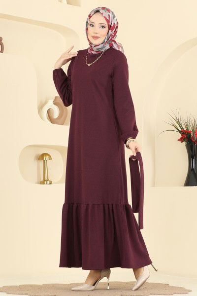P.R.M. - Dress 702PM271-MS Burgundy