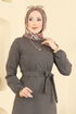 الفستان بيج غامق 702PM271-MS - Thumbnail