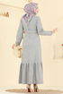 الفستان رمادي 702PM271-MS - Thumbnail