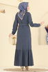 Dress 702PM271-MS Navy Blue - Thumbnail