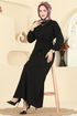 الفستان أسود 7053TEG847-MS - Thumbnail