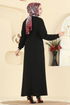 الفستان أسود 7053TEG847-MS - Thumbnail
