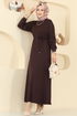 Dress 7053TEG847-MS Brown - Thumbnail