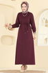 Dress 7053TEG847-MS Burgundy - Thumbnail