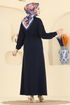 Dress 7053TEG847-MS Navy Blue - Thumbnail