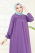 Dress 7103BM387-MS Dark Lilac - Thumbnail