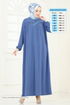 الفستان ازرق 7103BM387-MS - Thumbnail