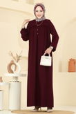 E.R.K. - Dress 7103ERK1158-MS Burgundy