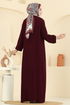 Dress 7103ERK1158-MS Burgundy - Thumbnail