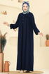 Dress 7103ERK1158-MS Navy Blue - Thumbnail