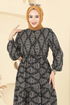 Dress 7109ERK1158-MS Black - Thumbnail